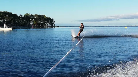 Ski nautique dans la baie de Cannes – Mandelieu